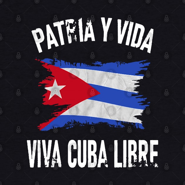 Cuba Libre Freedom Free Cuba Vintage Cuban Flag by dyazagita